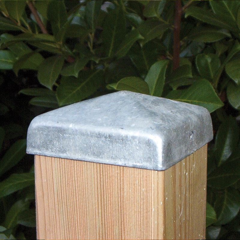 Verzinkter Stahl Pyramide Abdeckkappe 10x10cm Pfostenkappe für Zaunpfosten