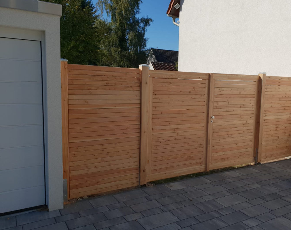 Zaunserie Rhombus Fertige Elemente aus heimischer Lärche