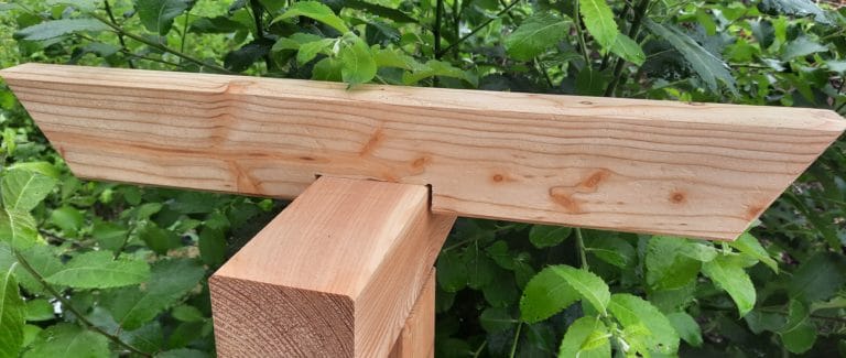 Pergola Reiter "Classic" aus unbehandeltem Lärchenholz