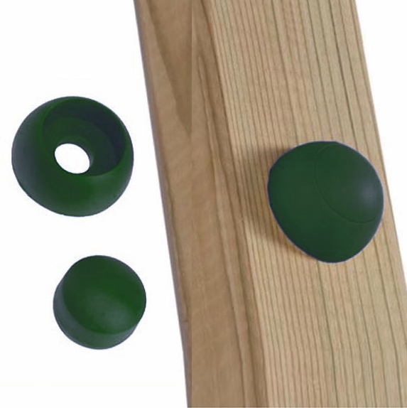 Schraubenabdeckung für Spielturm grün