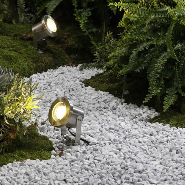 LED Gartenstrahler Catalpa aus Edelstahl