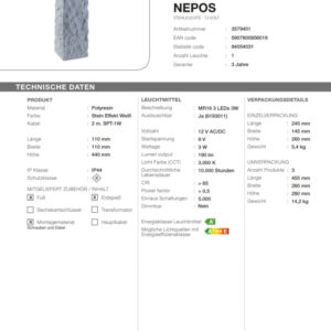 LED Standleuchte Nepos