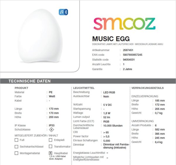 Smooz Music Egg