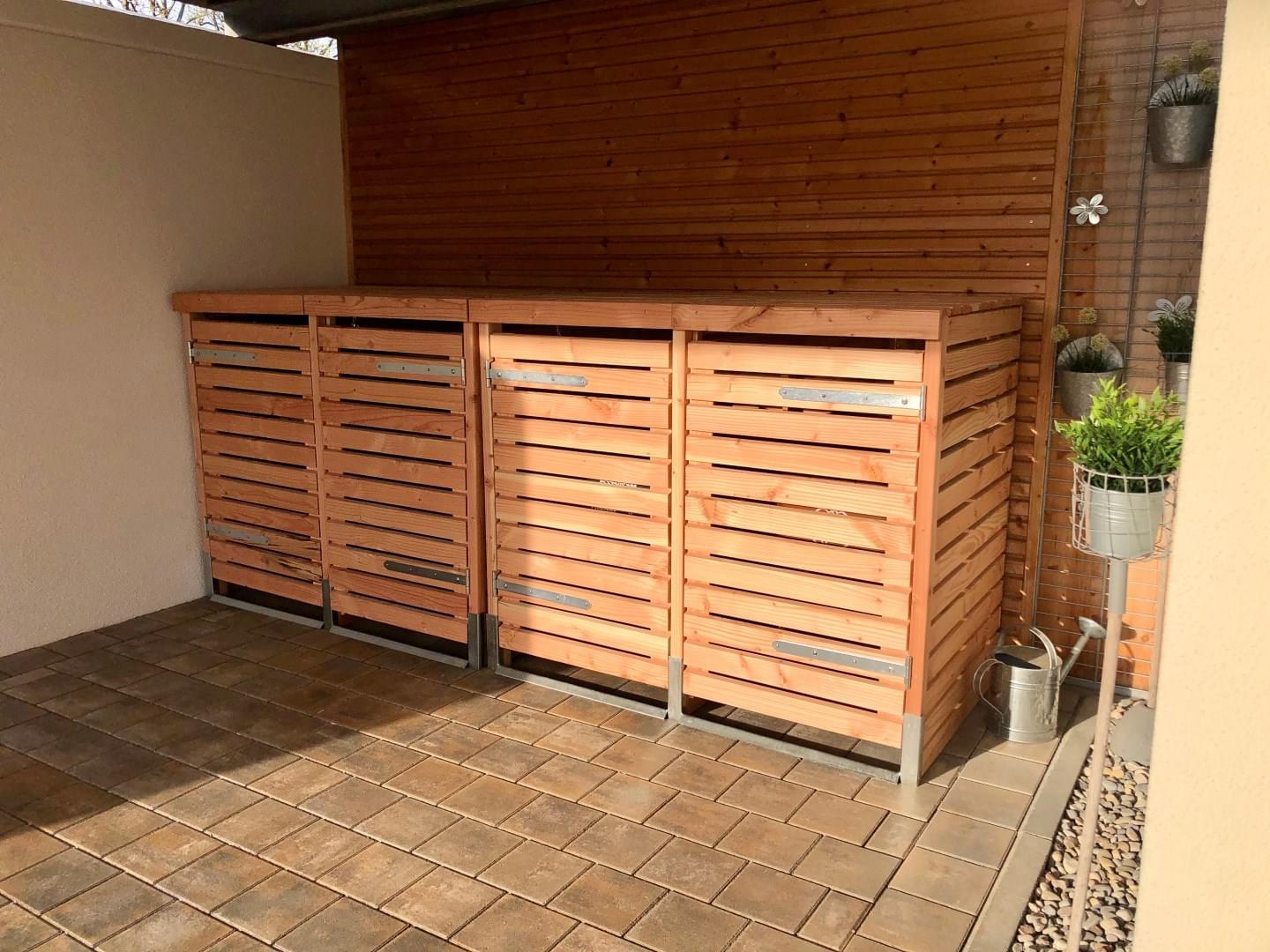 Müllbox aus Lärche Rhombus